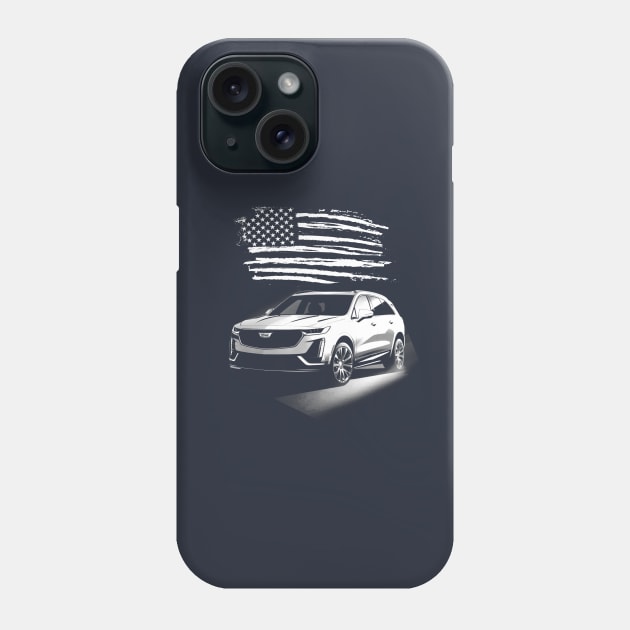 Cadillac Lyriq - us flag Phone Case by Moulezitouna