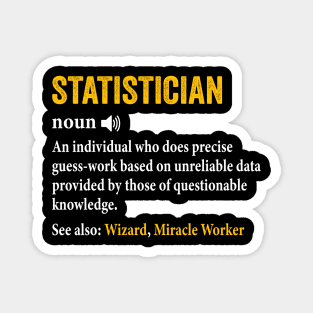Statistician Definition Funny Data Analyst Magnet