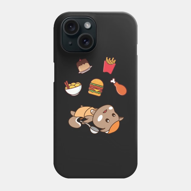 Hungry Squirrel Phone Case by Anicue