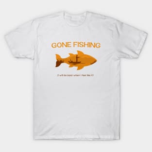 Gone fishing fish sport T-shirt sold by Elma Joseph, SKU 4357909