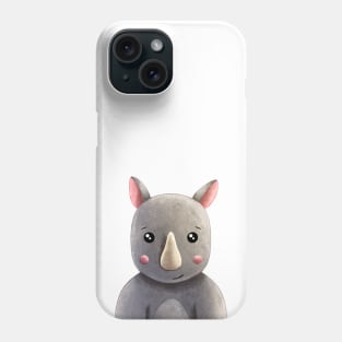 Rhinoceros cartoon Phone Case