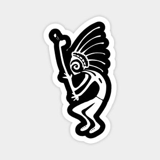 Kokopelli golf white Magnet