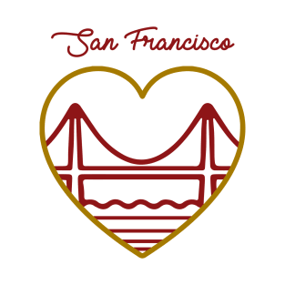 San Francisco Heart T-Shirt