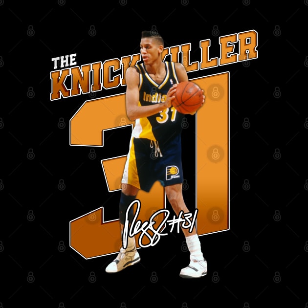 Reggie Miller Choke Sign Basketball Legend Signature Vintage Retro 80s 90s Bootleg Rap Style by CarDE