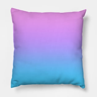 Pink Blue Purple Ombré Gradient Pillow