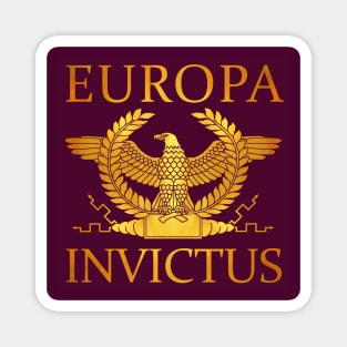 Europa Invictus - Gold Eagle on Purple Magnet