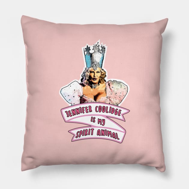 jennifer coolidge is my spirit animal Pillow by Naive Rider