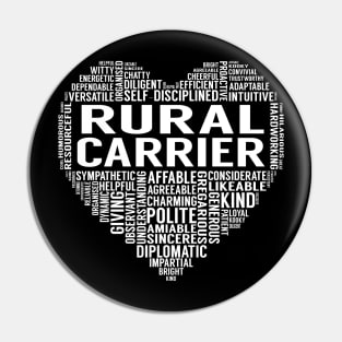 Rural Carrier Heart Pin