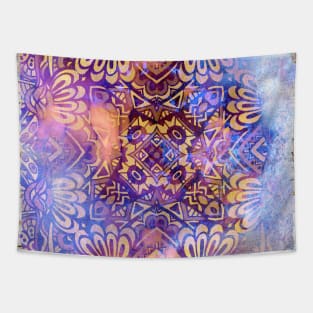 Boho Style geometric Vintage Pattern Tapestry