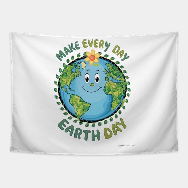 Make Every Day Earth Day Tapestry by alby store