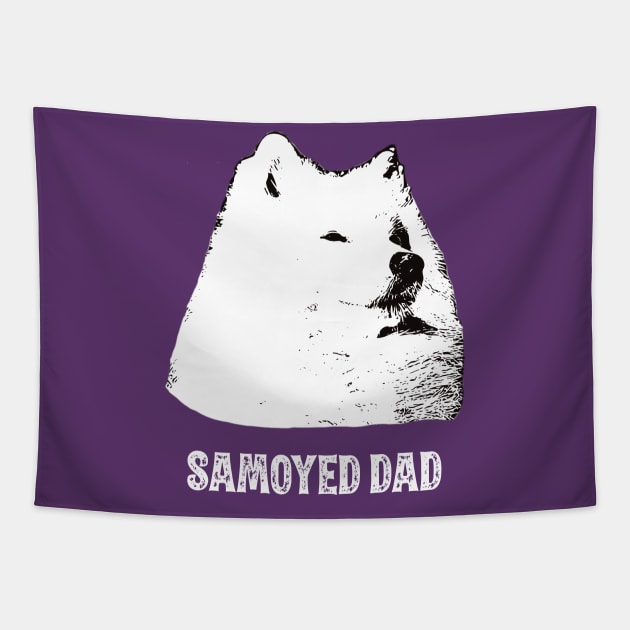 Samoyed Dad Tapestry by DoggyStyles