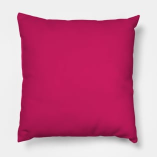 Solid Rouge Dark pink Monochrome Minimal Design Pillow