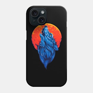 Blue Wolf Phone Case