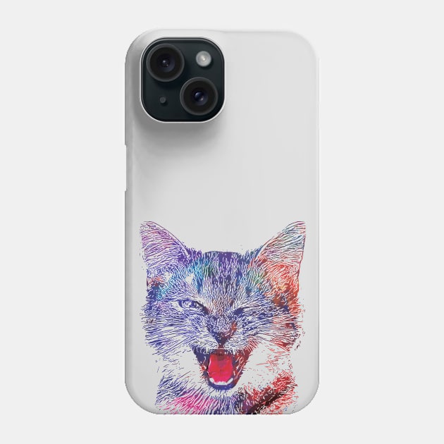 Laughing Cat Phone Case by beyoutifulzone