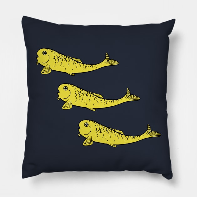 Yellow Fish Pillow by Olooriel