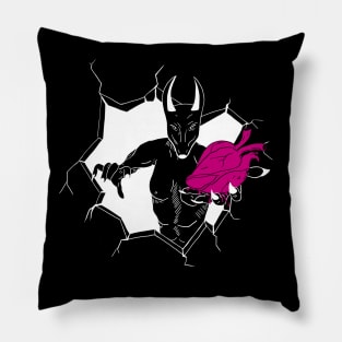 Anubis Holding your Heart Dark Pillow