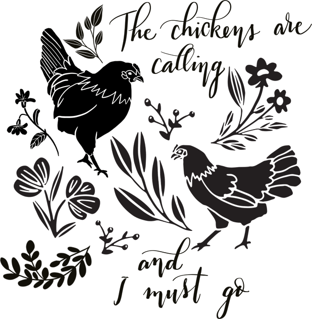 Chickens are Calling Kids T-Shirt by NormaJeane Studio