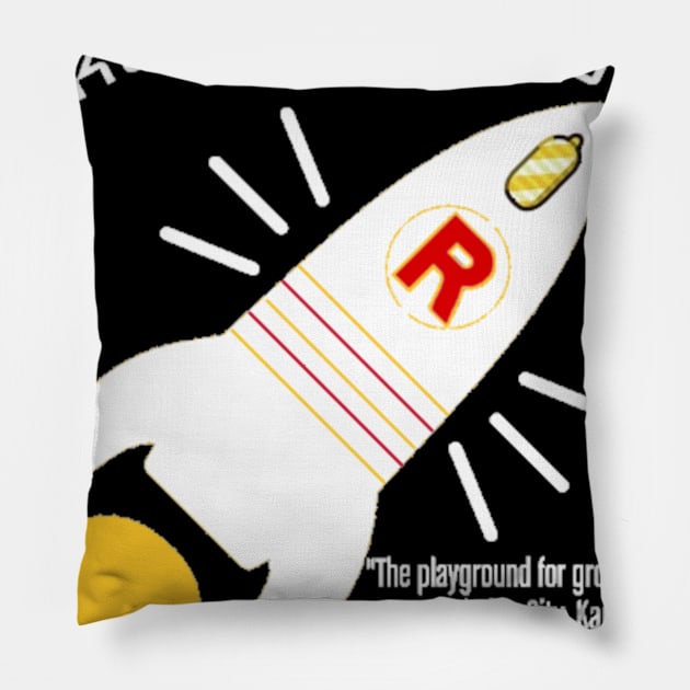 Rocket Game Corner Pillow by CarmineDesigns