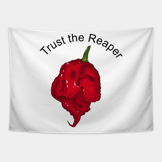 Chili Pepper Carolina Reaper Tapestry by MojoCoffeeTime