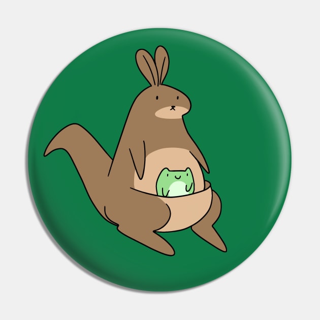 Frog and Kangaroo Pin by saradaboru