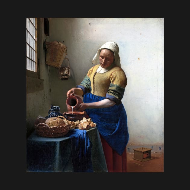 High Resolution Johannes Vermeer The Milkmaid 1658 by tiokvadrat