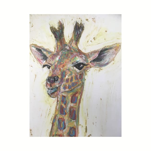 Colourful Baby Giraffe by Merlinsmates