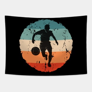 Retro Vintage Soccer Player Soccer Lovers Football Fans Gift Tapestry