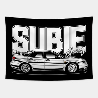 Impreza WRX STI White Print Tapestry