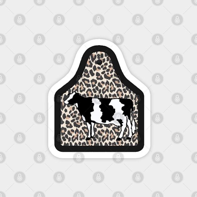 Cheetah Ear Tag - Holstein - NOT FOR RESALE WITHOUT PERMISSION Magnet by l-oh