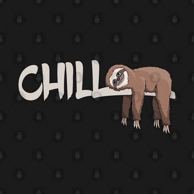 Chill Out Sloth Relaxed Chilled Slothy Vacation by SkizzenMonster