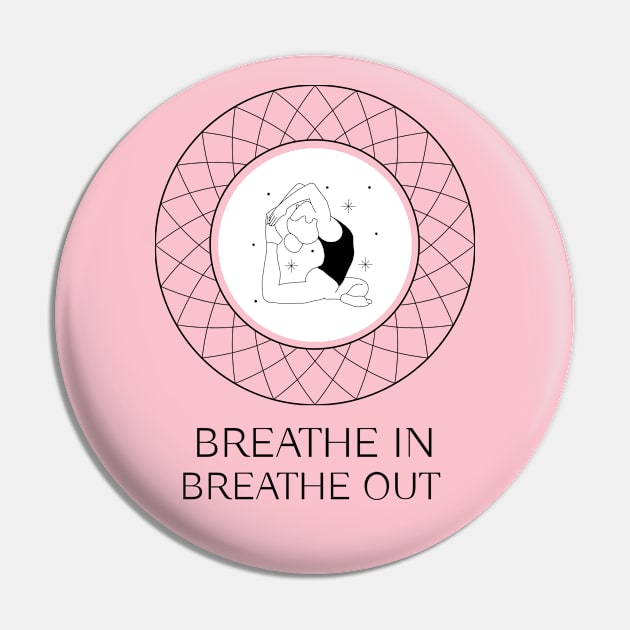 Breathe In Breathe Out | Yoga Tee Pin by Soulfully Sassy