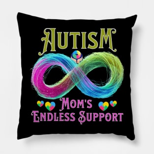 Mom endless support - mom autism awareness Pillow