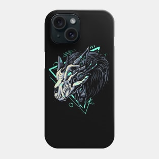 cyborg wolf Phone Case