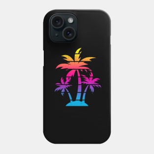 Colorful Palm Tree Beach Phone Case