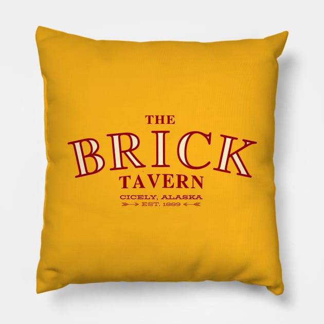 The Brick Tavern Pillow by Screen Break