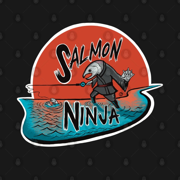 Salmon Ninja by Art from the Blue Room