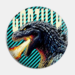 Godzilla Japan Pin