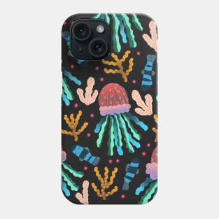 jellyfish and sea creatures Phone Case