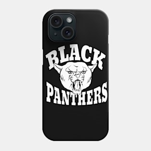 Black panther mascot Phone Case