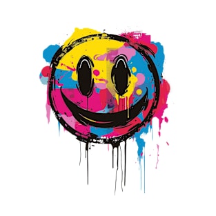 graffiti smiley face T-Shirt