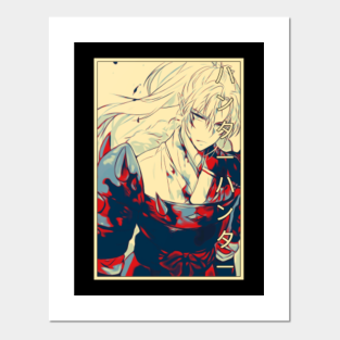 Carteles Y Impresion Artistica Inuyasha Kikyo Teepublic Mx