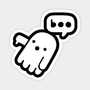 Ghost Of Disapproval - Boo Ghost -Funny Cute Boo Ghost Meme Magnet