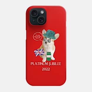 Funny Platinum Jubilee Corgi Phone Case