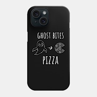 Ghost Bites Pizza Funny Halloween Pizza t women Girls Phone Case