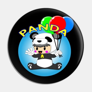 panda cartoon Pin