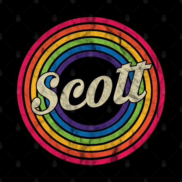 Scott - Retro Rainbow Faded-Style by MaydenArt