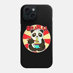 Panda Eating Ramen Phone Case