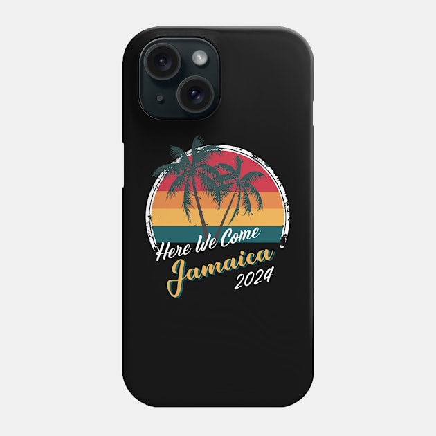 Here We Come Jamaica Trip Girls Trip Family Vacation 2024 Phone Case by AimArtStudio