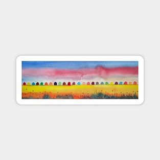 Beach Huts Magnet