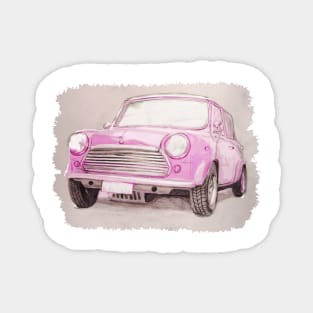 Classic Mini Pink Magnet